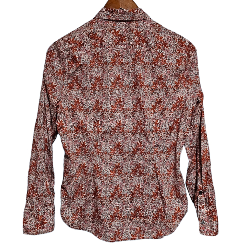 J. Crew Liberty Fabrics Slim-Fit Tuxedo Shirt in Aubrey Forest Floral Size 6 - Picture 3 of 5